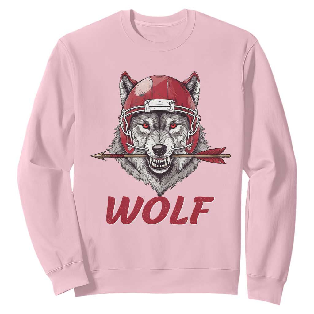 Midwest Game Day Lifestyle Sweatshirt Football Fan Gift TS12 Light Pink Print Your Wear