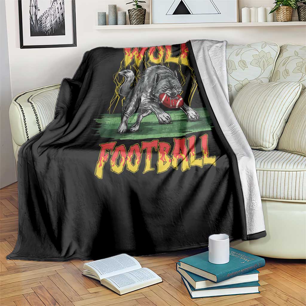 Lightning Wolf Lover Throw Blanket Sport Lover Gift TS12 Print Your Wear