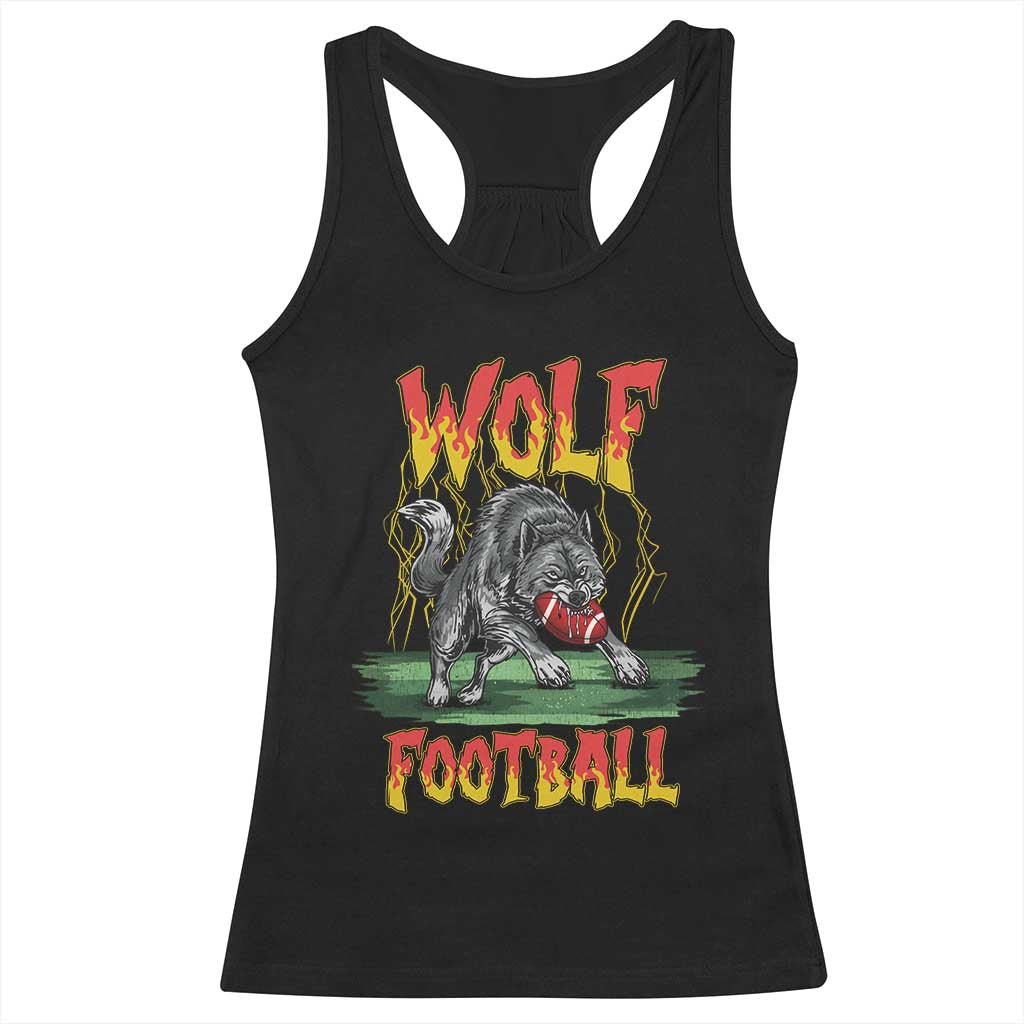Lightning Wolf Lover Racerback Tank Top Sport Lover Gift TS12 Black Print Your Wear