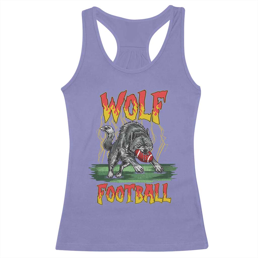 Lightning Wolf Lover Racerback Tank Top Sport Lover Gift TS12 Violet Print Your Wear