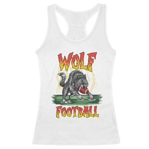 Lightning Wolf Lover Racerback Tank Top Sport Lover Gift TS12 White Print Your Wear