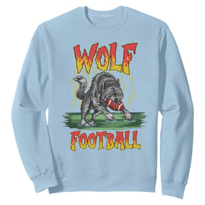 Lightning Wolf Lover Sweatshirt Sport Lover Gift TS12 Light Blue Print Your Wear