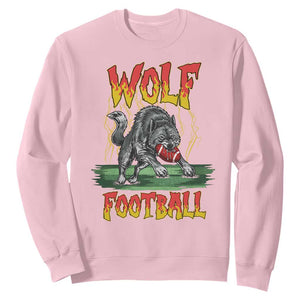 Lightning Wolf Lover Sweatshirt Sport Lover Gift TS12 Light Pink Print Your Wear