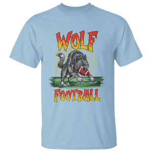 Lightning Wolf Lover T Shirt Sport Lover Gift TS12 Light Blue Print Your Wear