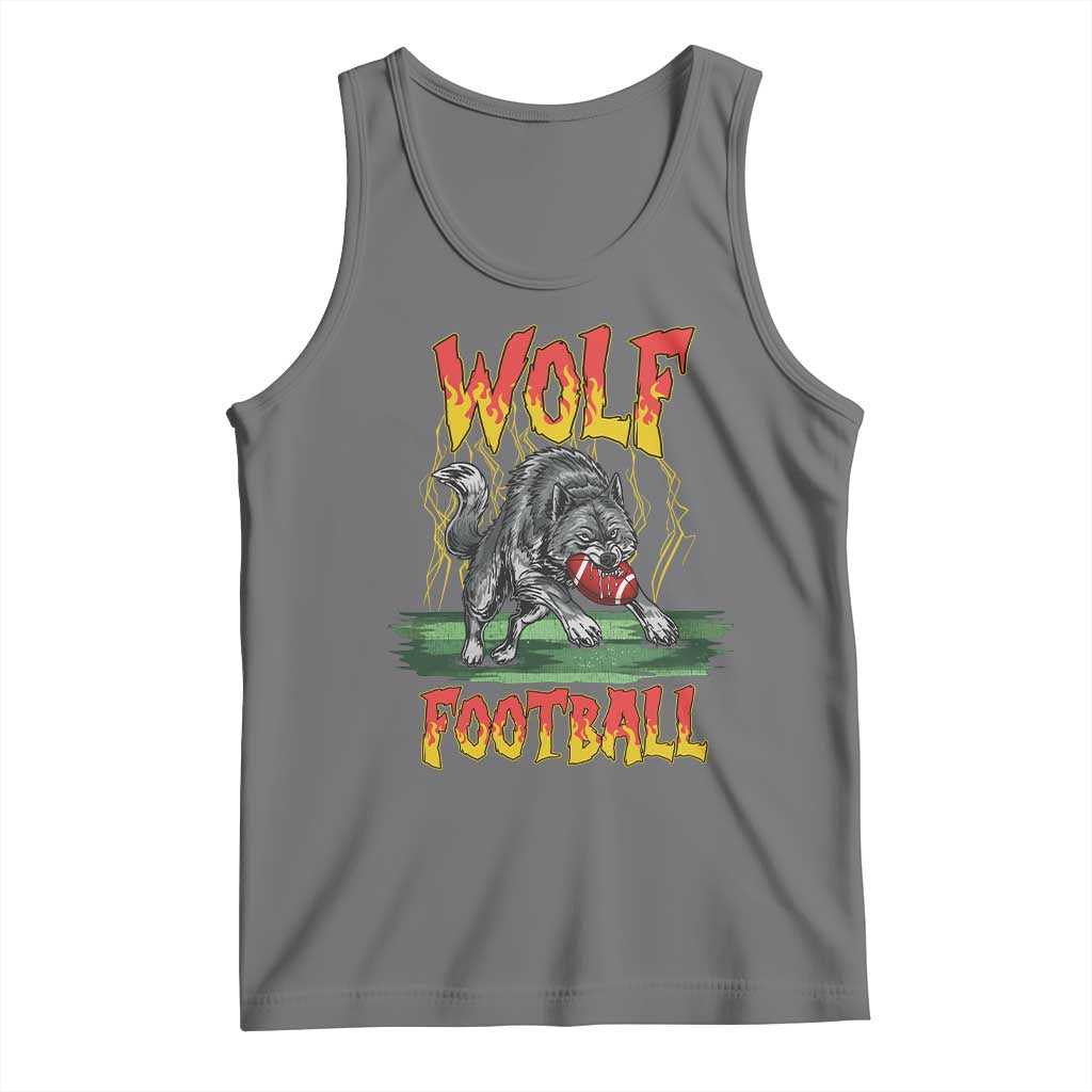 Lightning Wolf Lover Tank Top Sport Lover Gift TS12 Black Heather Print Your Wear