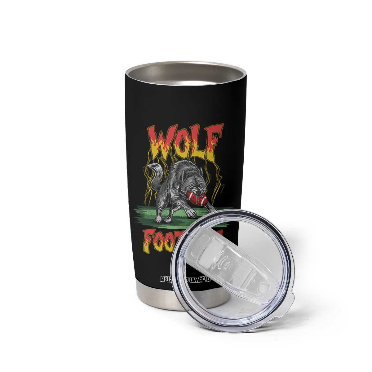 Lightning Wolf Lover Tumbler Cup Sport Lover Gift TS12 Print Your Wear