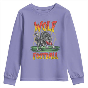 Lightning Wolf Lover Youth Sweatshirt Sport Lover Gift TS12 Violet Print Your Wear