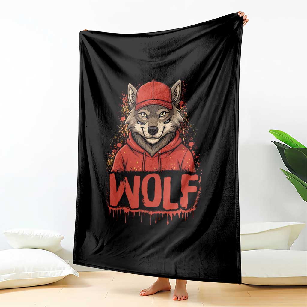 Wolf Football Lover Throw Blanket Game Day Tailgate Lifestyle TS12 Print Your Wear