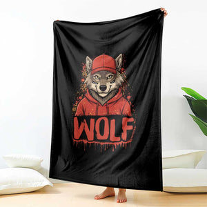 Wolf Football Lover Throw Blanket Game Day Tailgate Lifestyle TS12 Print Your Wear