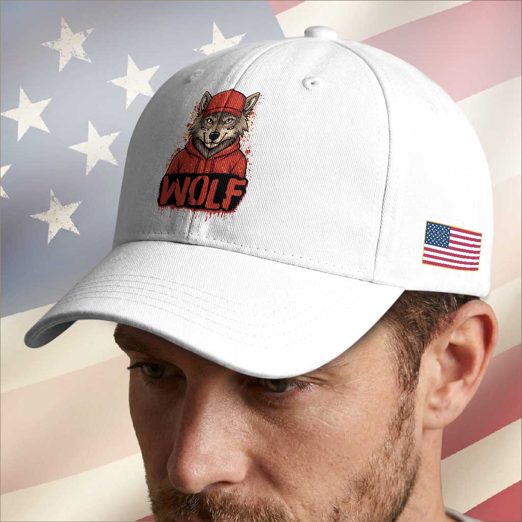 Wolf Football Lover Baseball Cap Game Day Tailgate Lifestyle TS12 Print Your Wear
