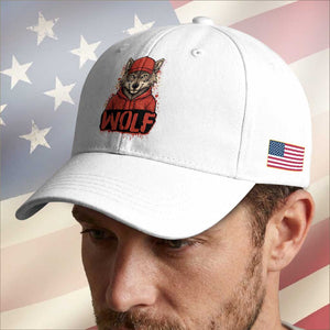 Wolf Football Lover Baseball Cap Game Day Tailgate Lifestyle TS12 Print Your Wear