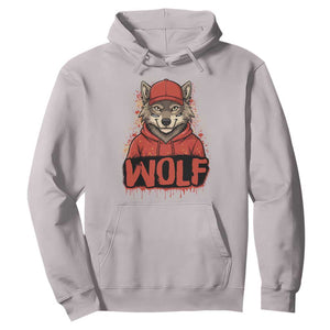 Wolf Football Lover Hoodie Game Day Tailgate Lifestyle TS12 Ice Gray Print Your Wear