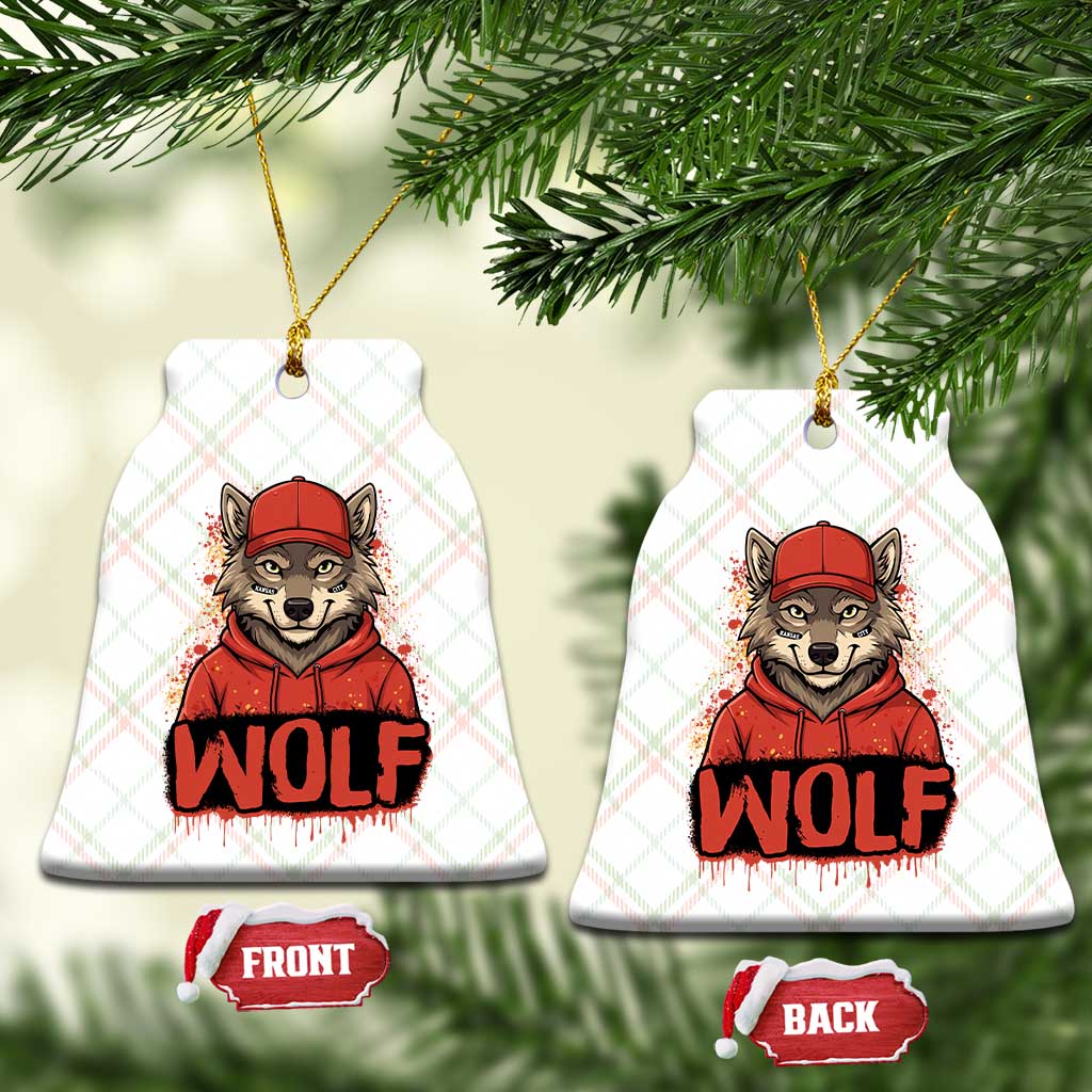Wolf Football Lover Ceramic Ornament Game Day Tailgate Lifestyle TS12 Print Your Wear