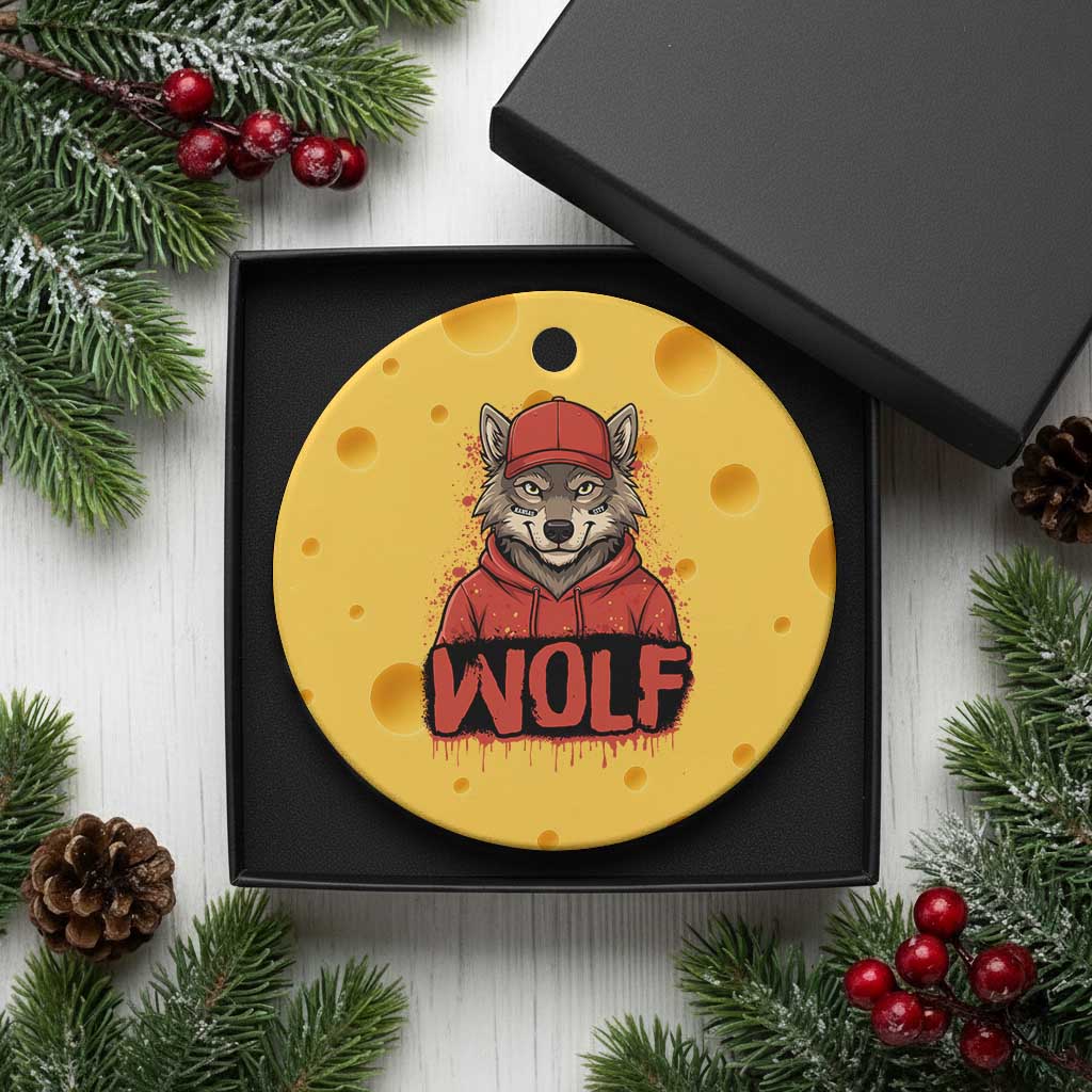 Wolf Football Lover Ceramic Ornament Game Day Tailgate Lifestyle TS12 1pc Yellow Cheese Print Your Wear