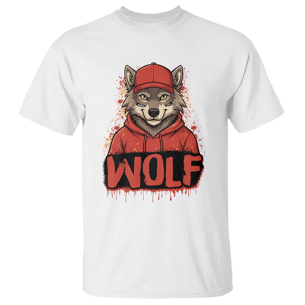 Wolf Football Lover T Shirt Game Day Tailgate Lifestyle TS12 White Print Your Wear