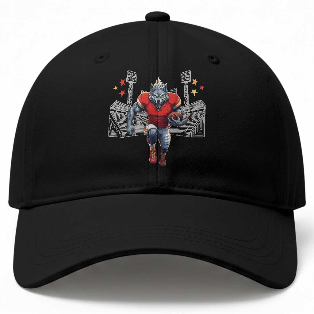 Wolf Football Lover Baseball Cap Midwest Game Day Lifestyle TS12 Print Your Wear