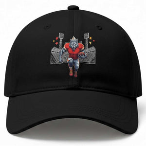 Wolf Football Lover Baseball Cap Midwest Game Day Lifestyle TS12 Print Your Wear