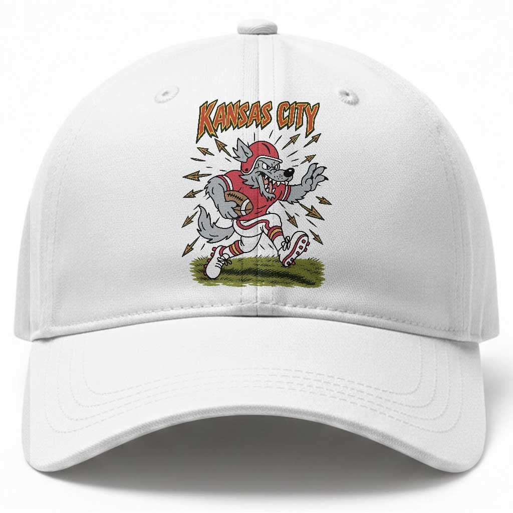 Funny Wolf Football Lover Baseball Cap Sport Humor Gift TS12 Print Your Wear