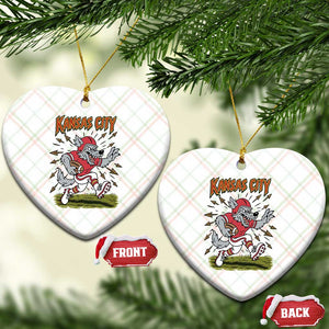 Funny Wolf Football Lover Ceramic Ornament Sport Humor Gift TS12 Print Your Wear