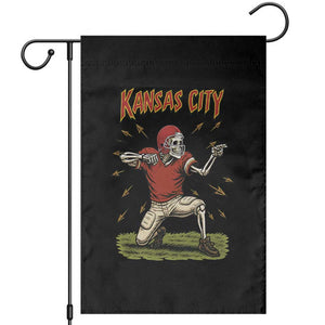 Skeleton Football Lover Garden Flag Touchdown Game Day Lifestyle TS12 Black Print Your Wear