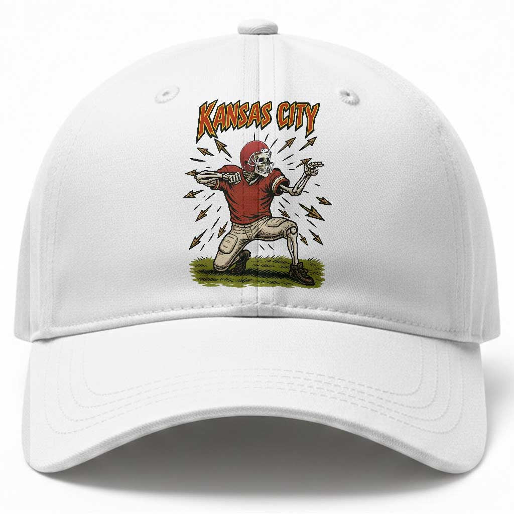 Skeleton Football Lover Baseball Cap Touchdown Game Day Lifestyle TS12 Print Your Wear