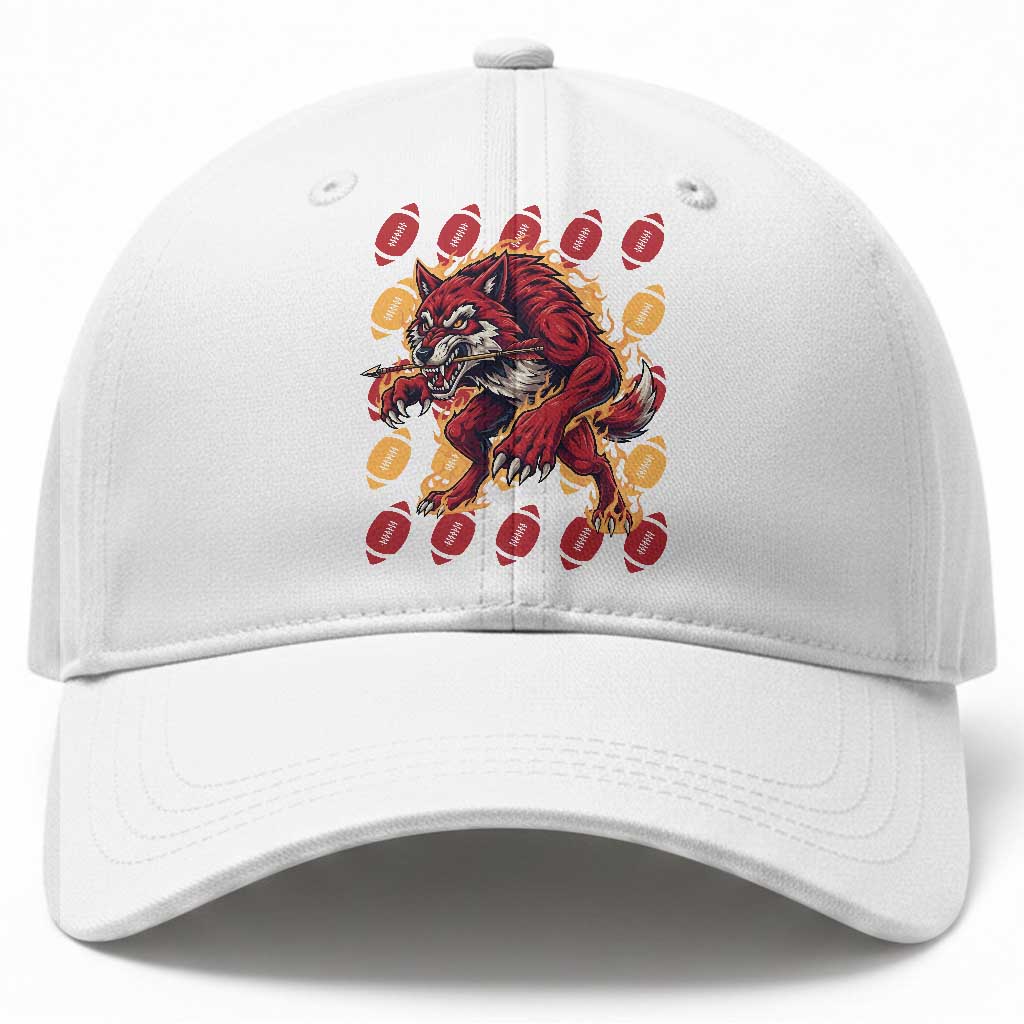 Wolf Football Lover Baseball Cap Game Day Fan Lifestyle TS12 Print Your Wear