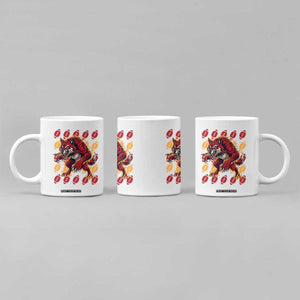 Wolf Football Lover Coffee Mug Game Day Fan Lifestyle TS12 Print Your Wear