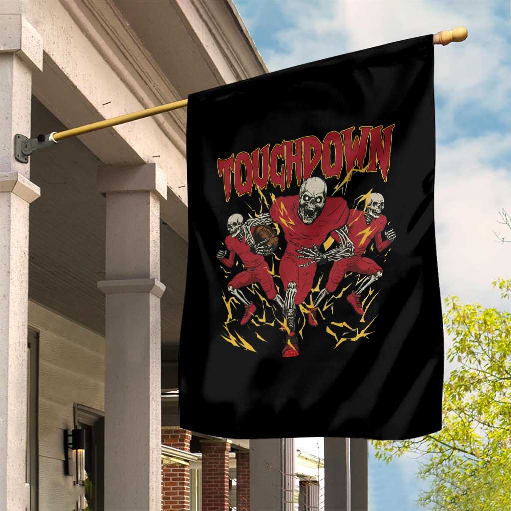 Skeleton Game Day Garden Flag Touchdown Football Fan Gift TS12 Print Your Wear