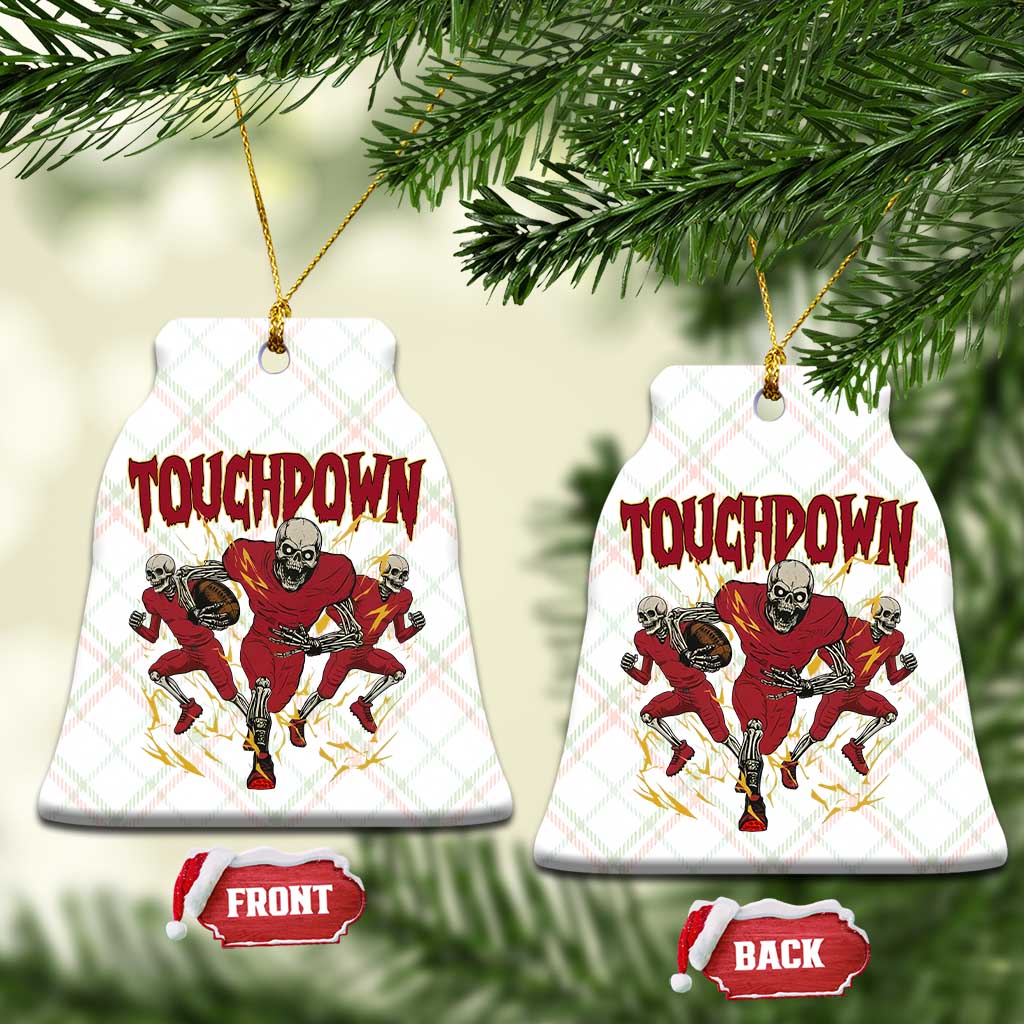 Skeleton Game Day Ceramic Ornament Touchdown Football Fan Gift TS12 Print Your Wear