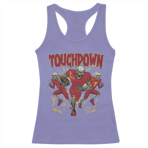 Skeleton Game Day Racerback Tank Top Touchdown Football Fan Gift TS12 Violet Print Your Wear