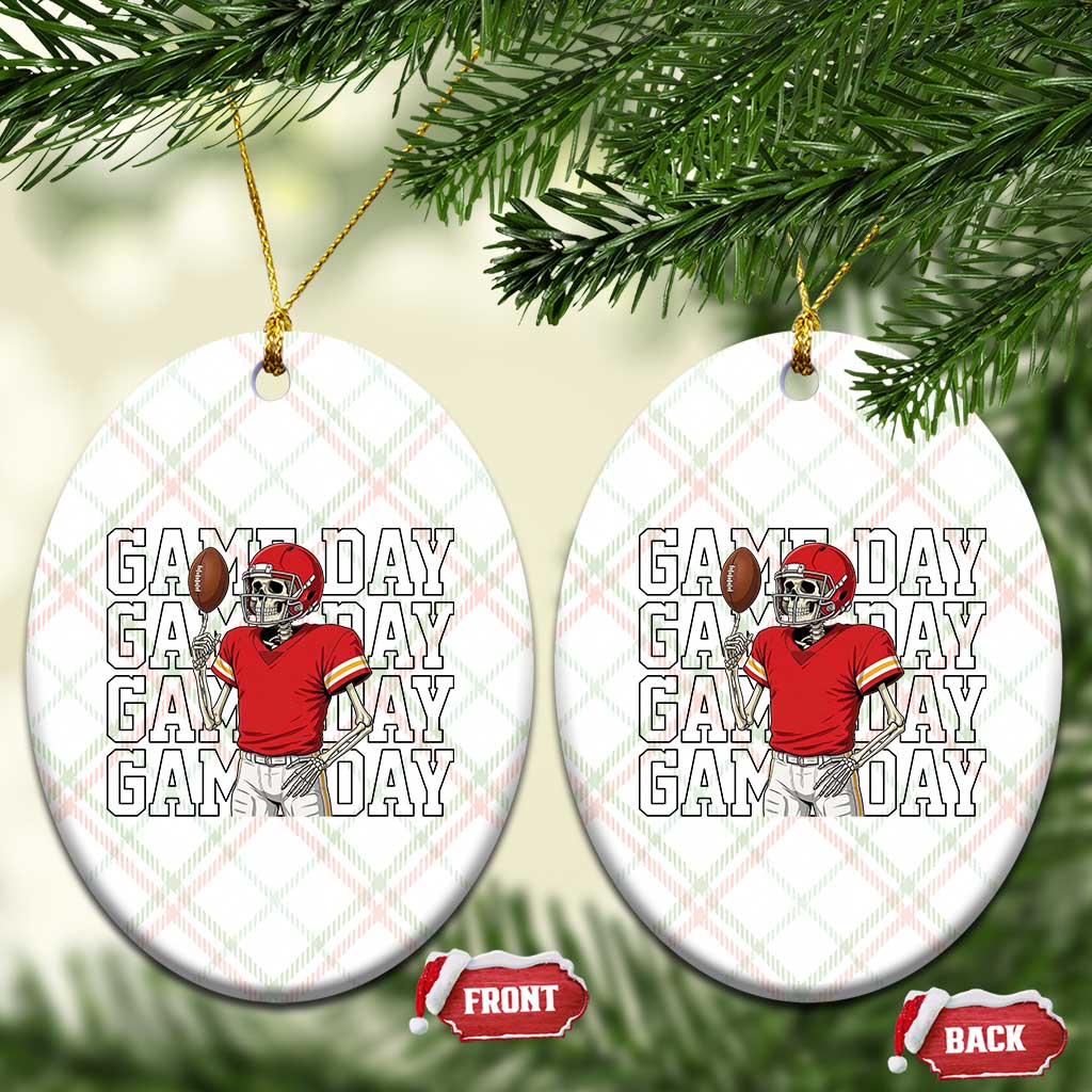 Funny Skeleton Dark Football Ceramic Ornament Sport Humor Gift TS12 Print Your Wear