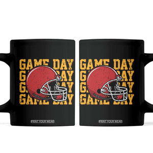 Funny Football Helmet Coffee Mug Game Day Sport Lover Gift TS12 Black Print Your Wear