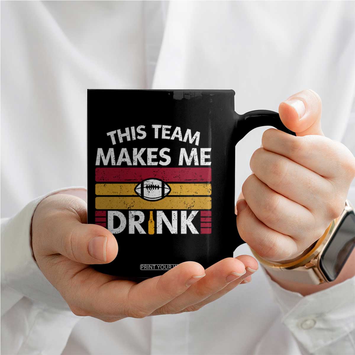 This Team Makes Me Drink Coffee Mug KC Pride Gift TS12 Print Your Wear