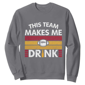 This Team Makes Me Drink Sweatshirt KC Pride Gift TS12 Charcoal Print Your Wear