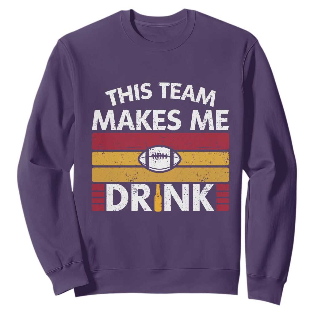 This Team Makes Me Drink Sweatshirt KC Pride Gift TS12 Purple Print Your Wear