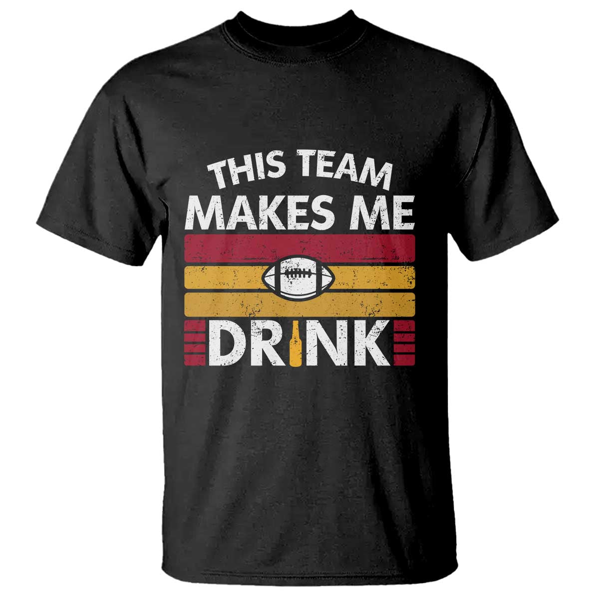 This Team Makes Me Drink T Shirt KC Pride Gift TS12 Black Print Your Wear