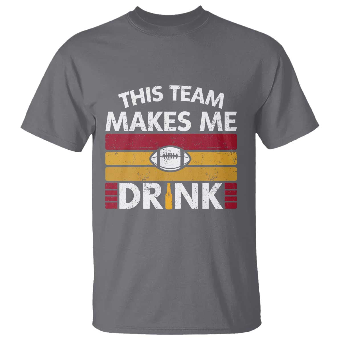 This Team Makes Me Drink T Shirt KC Pride Gift TS12 Charcoal Print Your Wear