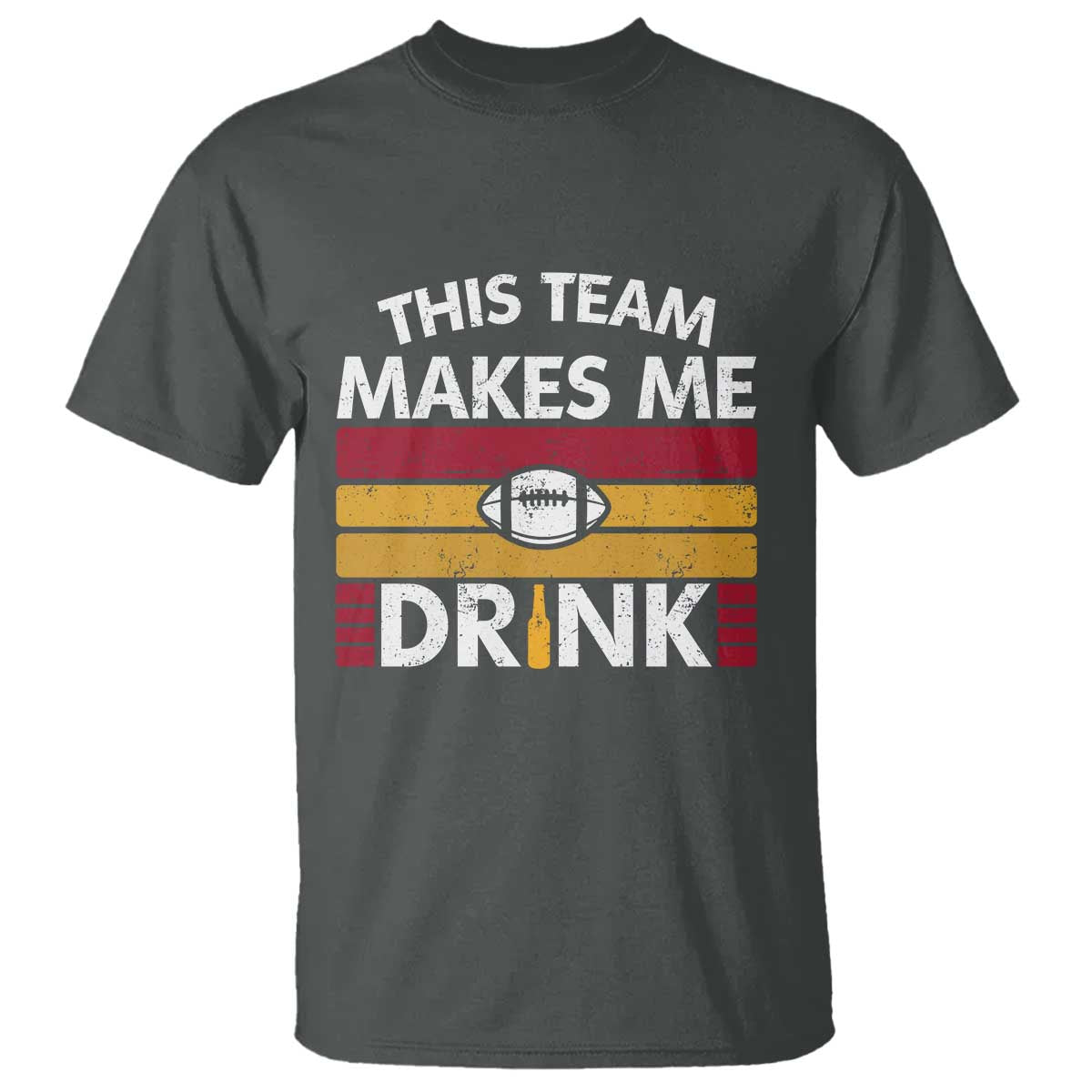 This Team Makes Me Drink T Shirt KC Pride Gift TS12 Dark Heather Print Your Wear