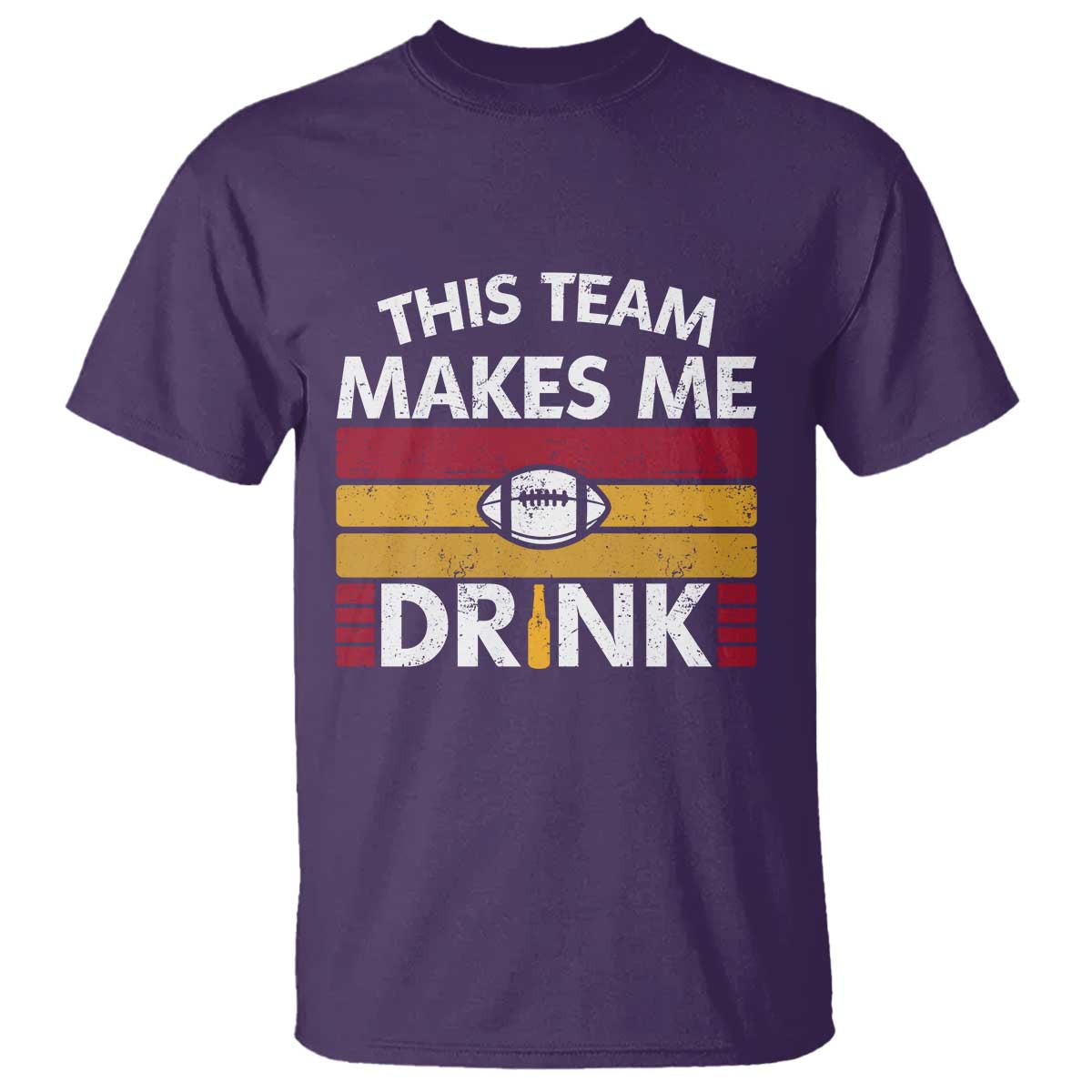 This Team Makes Me Drink T Shirt KC Pride Gift TS12 Purple Print Your Wear