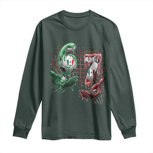 Drip Mexico Soccer Six Seven Meme Long Sleeve Shirt Mexicano Supporter Player Gift TS12 Dark Forest Green Print Your Wear