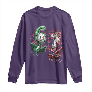 Drip Mexico Soccer Six Seven Meme Long Sleeve Shirt Mexicano Supporter Player Gift TS12 Purple Print Your Wear