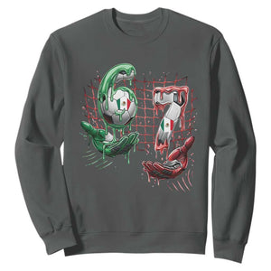 Drip Mexico Soccer Six Seven Meme Sweatshirt Mexicano Supporter Player Gift TS12 Dark Heather Print Your Wear