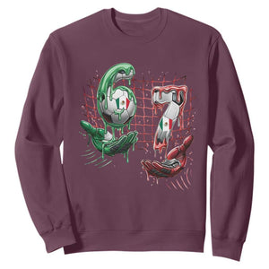 Drip Mexico Soccer Six Seven Meme Sweatshirt Mexicano Supporter Player Gift TS12 Maroon Print Your Wear