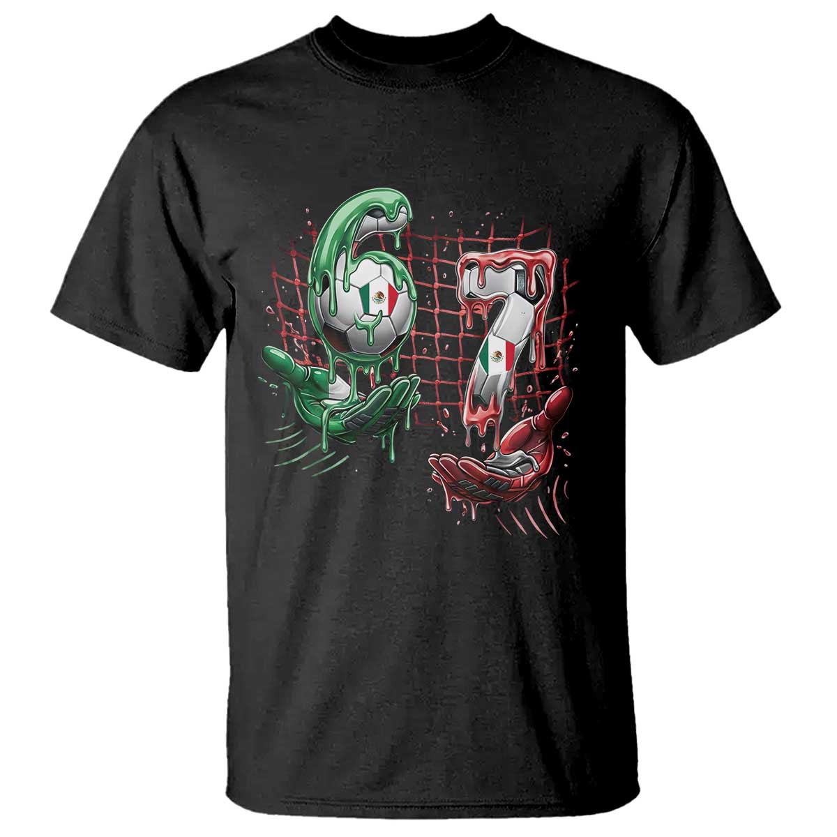 Drip Mexico Soccer Six Seven Meme T Shirt Mexicano Supporter Player Gift TS12 Black Print Your Wear