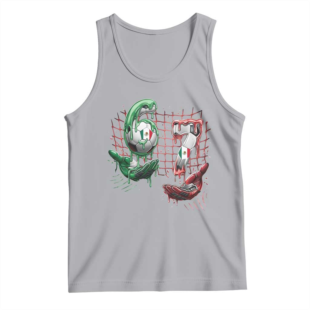 Drip Mexico Soccer Six Seven Meme Tank Top Mexicano Supporter Player Gift TS12 Athletic Heather Print Your Wear