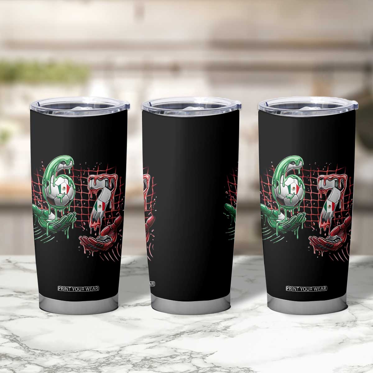 Drip Mexico Soccer Six Seven Meme Tumbler Cup Mexicano Supporter Player Gift TS12 Print Your Wear