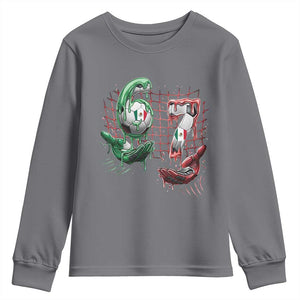 Drip Mexico Soccer Six Seven Meme Youth Sweatshirt Mexicano Supporter Player Gift TS12 Charcoal Print Your Wear