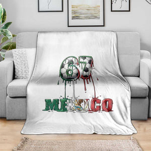 Funny Mexico Soccer 67 Meme Throw Blanket Chicano Soccer Lovers TS12 Print Your Wear
