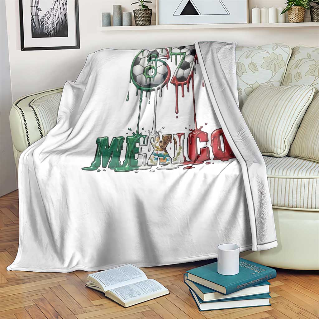 Funny Mexico Soccer 67 Meme Throw Blanket Chicano Soccer Lovers TS12 Print Your Wear
