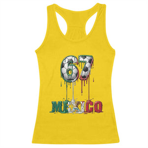 Funny Mexico Soccer 67 Meme Racerback Tank Top Chicano Soccer Lovers TS12 Daisy Print Your Wear